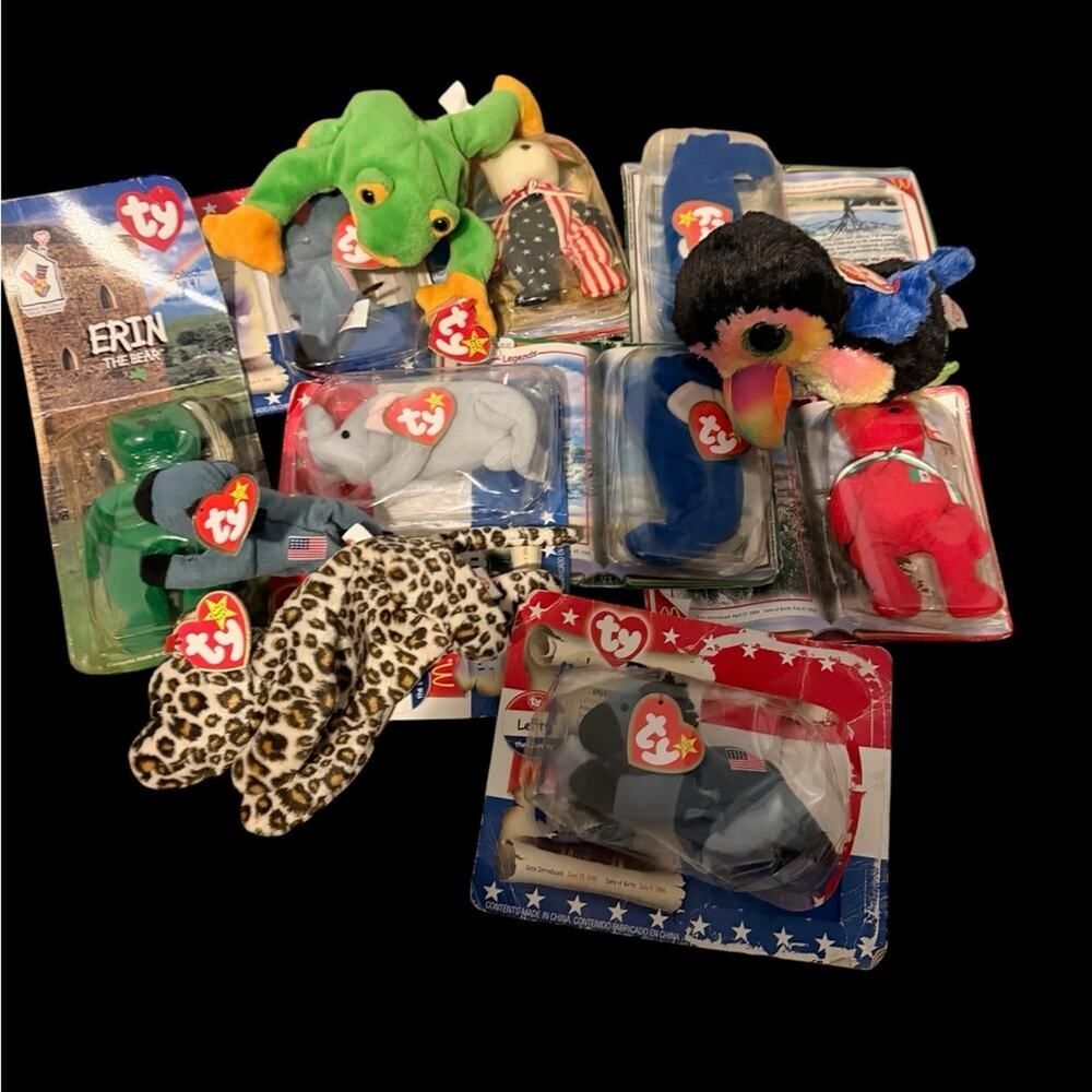 Ty Beanie Babies Assorted Plush Toys - Mixed Colors